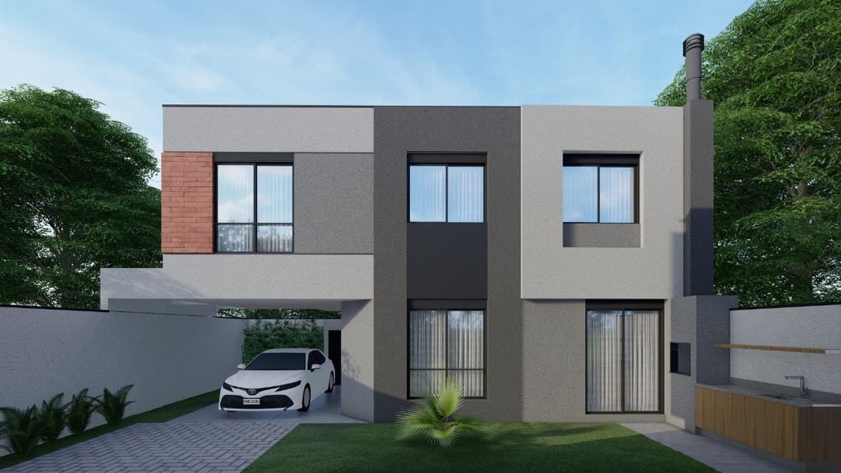 Fachada do Residencial Guaimbê Sobrado 3